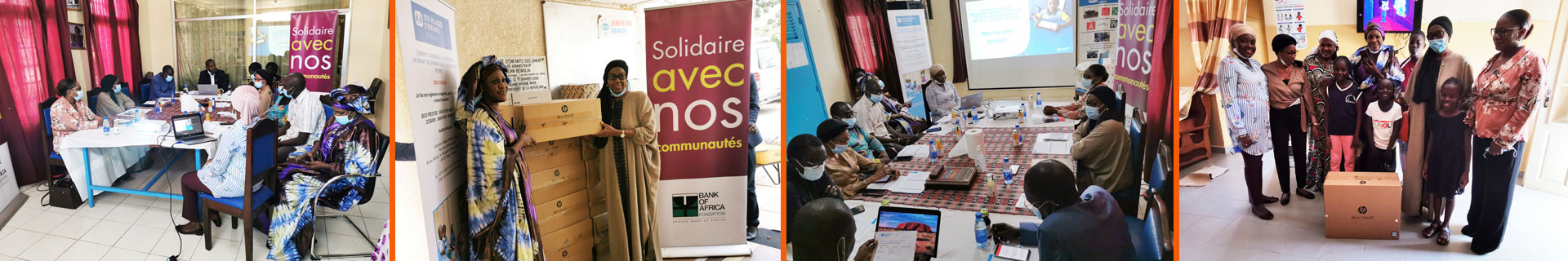 Don de matériel informatique au village SOS de Dakar