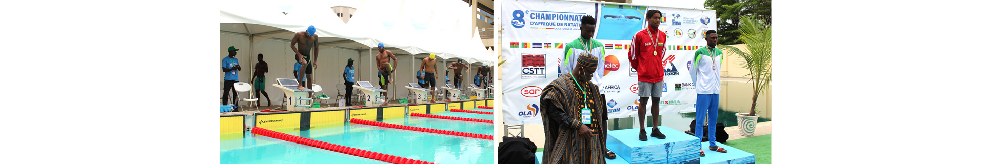 Sponsoring des 8èmes championnats d’Afrique de natation